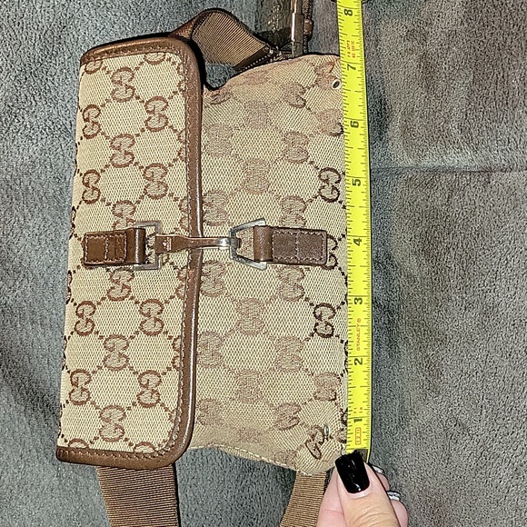 Gucci Beige and Brown Monogram Belt Bag - Picture 9 of 9